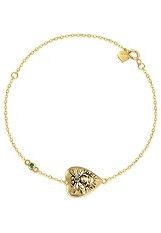 outstanding yellow gold honey bee childrens bracelet